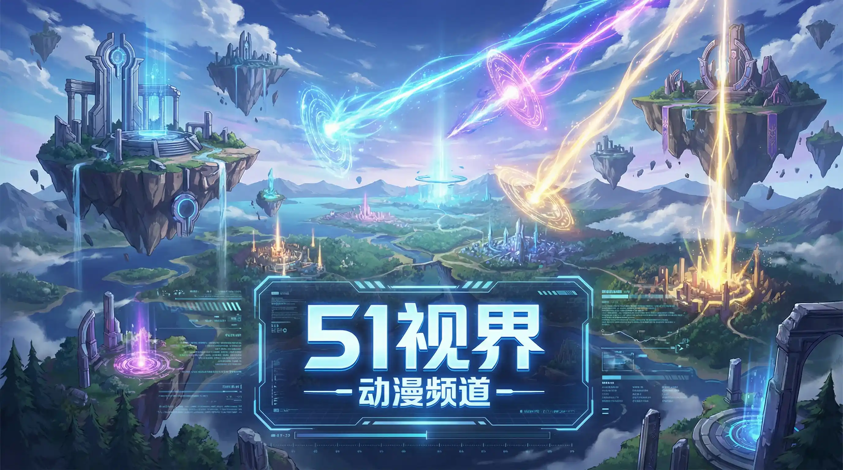 奇幻动漫世界浮空岛屿 - 51官网 动漫资讯